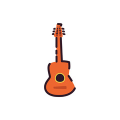Naklejka premium Isolated guitar instrument vector design