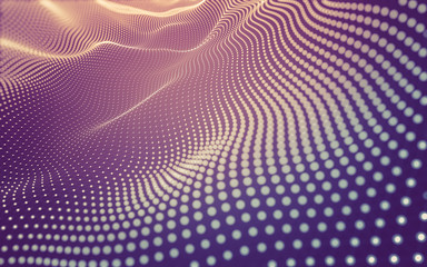 Abstract background. Molecules technology with polygonal shapes, connecting dots and lines....