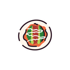 Isolated mexican food vector design