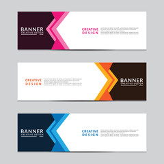 Vector abstract geometric design banner web template. Modern design. Vector illustration