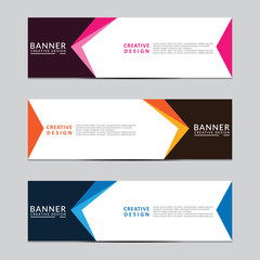 Naklejka premium Vector abstract geometric design banner web template. Modern design. Vector illustration