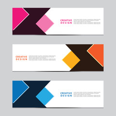 Fototapeta premium Vector abstract geometric design banner web template. Modern design. Vector illustration