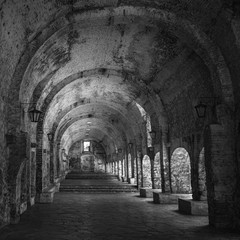 Exhacienda de Temixco en Morelos, México B&W