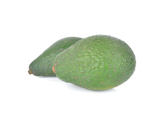 whole Pinkerton avocado on white background