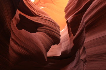 woman in antelope canyon