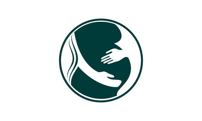 Pregnant illustration logo