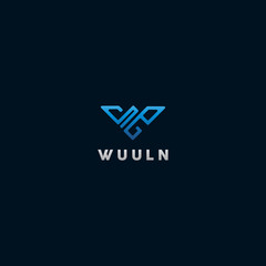 abstract bird logo template design