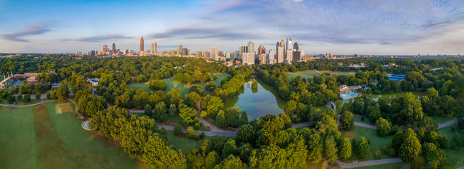 Atlanta, Georgia, USA Skyline Aerial Panorama - 299666330