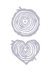 heart tree rings 