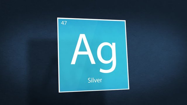 Periodic Table of Elements Cinematic Animated Series - Element Silver hovering in space