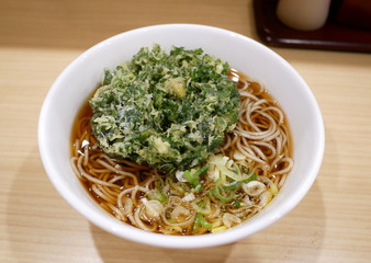 春菊天そば