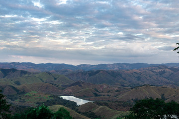 Fototapeta na wymiar landscape with mountains and clouds - Sierra Araras Rio de Janeiro