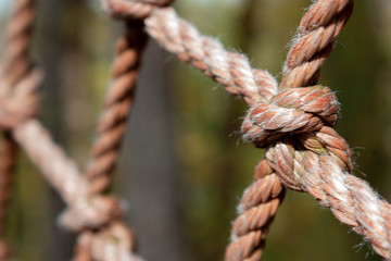 Rope knot close view