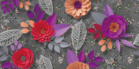 colorful wallpapers or background and textile designs or digital wall tiles