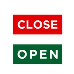 Close and Open icon vector isolated symbol illustration EPS 10
