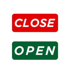 Close and Open icon vector isolated symbol illustration EPS 10