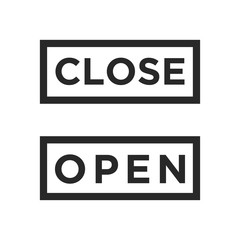 Close and Open icon vector isolated symbol illustration EPS 10