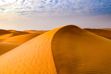 Sand Dunes in the Late Afternoon - Empty Quarter, United Arab Emirates (UAE)
