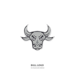 vector illustration of bull