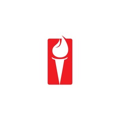Torch logo vector