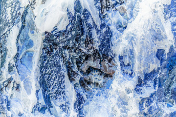 Stone or rock and ice texture and background.