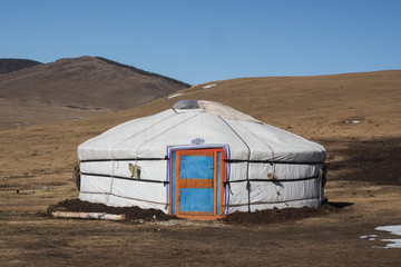Mongolian Ger in Orkhon region