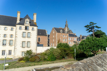 Fototapeta na wymiar Dinan historic town in France Bretagne