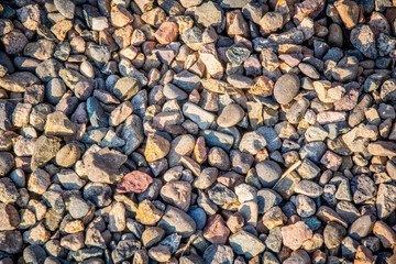 small stones on ground background