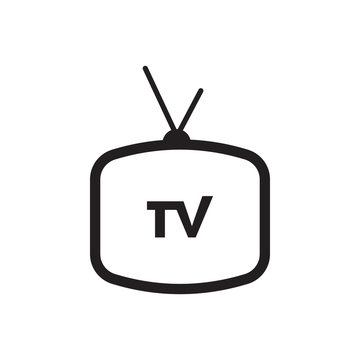 Televeision tv graphic design template vector isolated