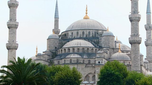 The dome of the Blue Mosque in Istambul