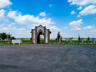 Fototapeta na wymiar A german soldier cementery in Kursk.