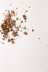This is a photograph of a Metallic Gold Powder Eyeshadow isolated on a White Background