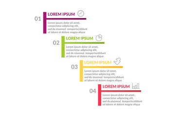 step infographic or process infographic template design . business infographic concept for presentations, banner, workflow layout, process diagram, flow chart and how it work