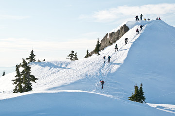 Snowshoeing in Mt. Seymour in Vancouver, BC