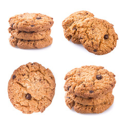 Cookies or Chocolate chips cookies with concept design.