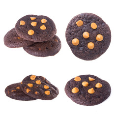 Cookies or Chocolate chips cookies with concept design.