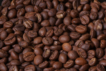coffee beans for text background
