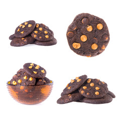 Cookies or Chocolate chips cookies with concept design.