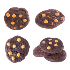 Cookies or Chocolate chips cookies with concept design.