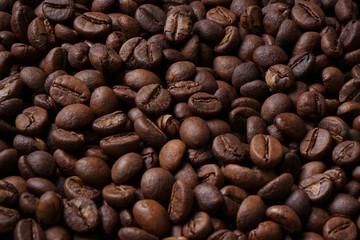 coffee beans for text background