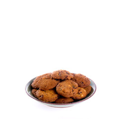 Cookies or Chocolate chips cookies with concept design.