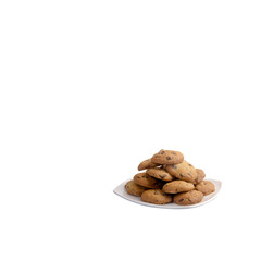 Cookies or Chocolate chips cookies with concept design.