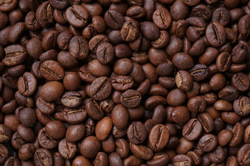 coffee beans for text background