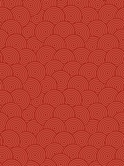 Traditional chinese seamless pattern. Red oriental background, geometric print, Wallpaper, template for fabrics, web design, posters, interior... Vector illustration. - 299686501