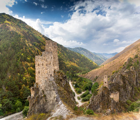 Naklejka premium Awesome Sky in Ingushetia