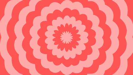 Vector - pink abstract flower background.Bursting, Radial, radiating pattern.