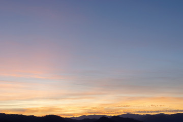 Fototapeta na wymiar beautiful colorful sunset or sunrise sky for background