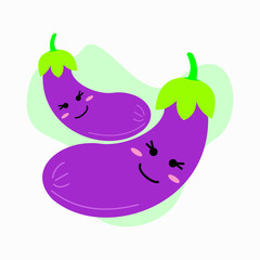 Cartoon funny vegetables vector. EPS 10