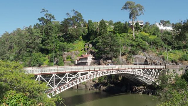 Kings Bridge is a wrought-iron bridge crossing the South Esk River at the mouth of the Cataract Gorge in Launceston, Tasmania. Construction of the bridge began in 1864.
