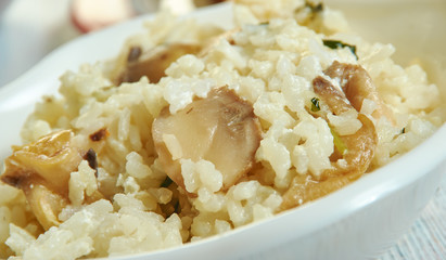 Spinach Feta mushroom   Risotto